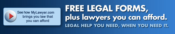 Free legal forms, plus lawyers you can afford. Legal help you need, when you need it.